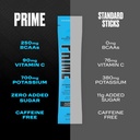PRIME HYDRATION+ Sticks Blue Raspberry | Hydration Powder Single Serve Sticks | Electrolyte Powder On The Go | 250mg BCAAs, B Vitamins, Antioxidants | Low Sugar | Caffeine-Free | Vegan | 16 Sticks 4