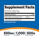 Nutricost Pure GABA 500G Powder (Gamma Aminobutyric Acid) (500 Grams/1.1 pounds) 3