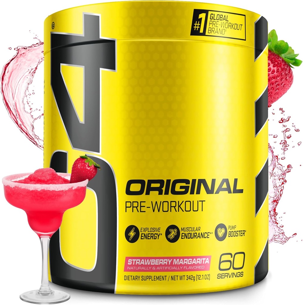 Cellucor C4 Original Pre Workout Powder Strawberry Margarita | Vitamin C for Immune Support | Sugar Free Preworkout Energy for Men & Women | 150mg Caffeine + Beta Alanine + Creatine | 60 Servings 2