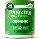 Amazing Grass Wheat Grass Powder: 100% Whole-Leaf Wheat Grass Powder for Energy, Detox & Immunity Support, Chlorophyll Providing Greens, 30 Servings 2