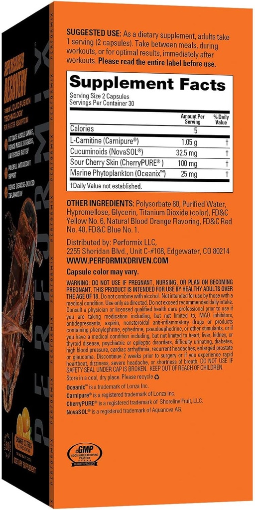 PERFORMIX Supercharged Recovery - Enhance Athletic Recovery, Reduce DOMS (60 Capsules) 3