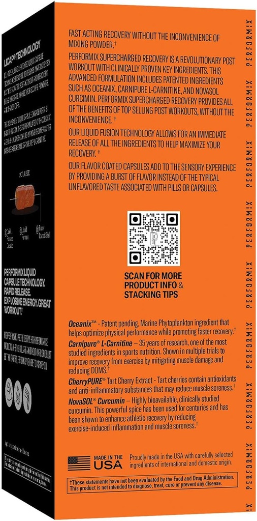 PERFORMIX Supercharged Recovery - Enhance Athletic Recovery, Reduce DOMS (60 Capsules) 4