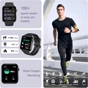 IOWODO Smart Watch for Men Women - 1.85''HD Screen with Make and Answer Calls, with AI Voice Assistant, SpO2/Heart Rate/Sleep Monitor, 100+ Sports Modes, Smartwatch for Android and iOS (2 Straps) 4