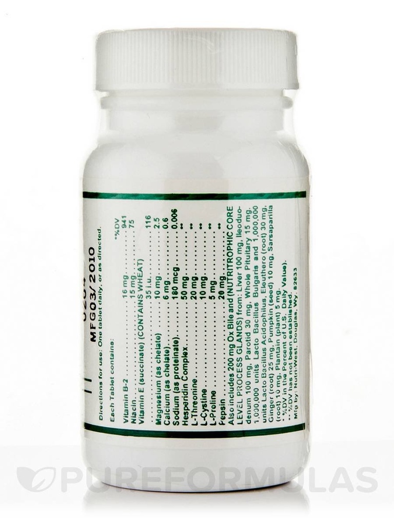 Core Level Bile - 60 Tablets by Nutri West 3