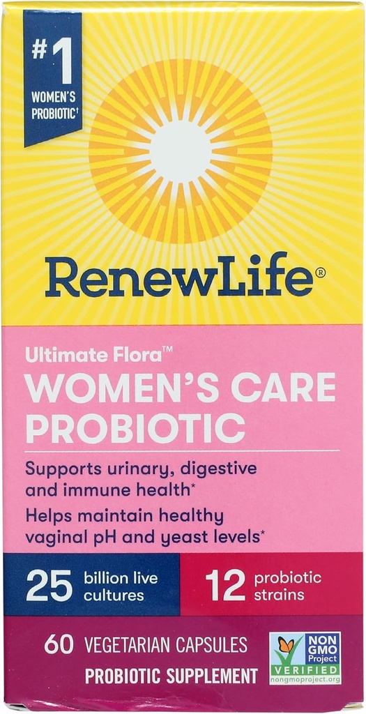 Renew Life Women's Probiotic Capsules, Supports pH Balance for Women, Vaginal, Urinary, Digestive and Immune Health, L. Rhamnosus GG, Dairy, Soy and Gluten-Free, 25 Billion CFU - 30 Ct 6