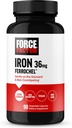 Force Factor, Iron Supplement for Women and Men, Non-Constipating, Gentle on The Stomach, Iron Bisglycinate 36mg, 90 Vegetable Capsules 2
