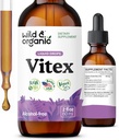 Wild & Organic Vitex Tincture - Vitex Chasteberry Supplement for Women - Liquid Chaste Tree Berry Extract for Good Mood - Vegan, Sugar & Alcohol-Free Herb Drops - 4 fl oz 2