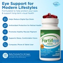 Fortifeye Focus Eye Care Supplement 90 Softgel Capsules - Triple Carotenoid Including Astaxanthin, Lutein, and Zeaxanthin Supplements, Eye Vitamins, Supports Eyes Fatigue and Blue Light Protection 3