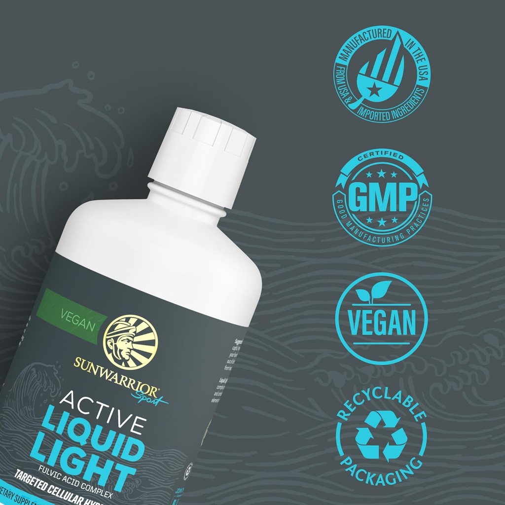 Fulvic Acid Trace Minerals Drops Supplement Organic Liquid Mineral Water Drops Vegan | Plant Based Liquid Light Mineral Complex 32 Fl Oz 32 Servings by Sunwarrior 4