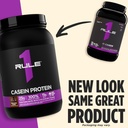 Rule 1 Casein Protein - 25g Protein and 11g EAAs Per Serving from Slow-Release Micellar Casein for Overnight Recovery and Sustained Delivery Between Meals (4 Pounds*, Chocolate Fudge) 5