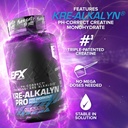 EFX Sports Kre-Alkalyn Pro | pH Correct Creatine Monohydrate Pill Supplement | Muscle Building Pre Workout for Men & Women | 30 Servings, 60 Capsules 5