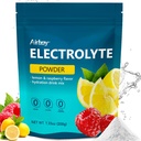 Airboy Electrolytes Powder No Sugar, Keto Electrolyte Mix, 1000 mg of Potassium, Low Sodium, Lemon Raspberry Flavor Hydration Drink Supplement for Dehydration Relief and Rehydration, 32Servings 2