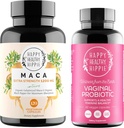 Happy Healthy Hippie Vaginal Probiotics for Women & Organic Maca Root Capsules 2