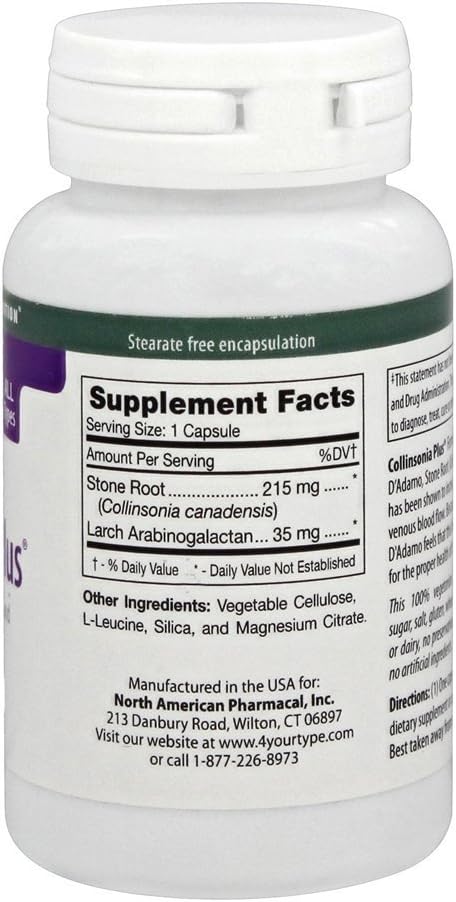 D'Adamo - Collinsonia Plus 60 vcaps 3