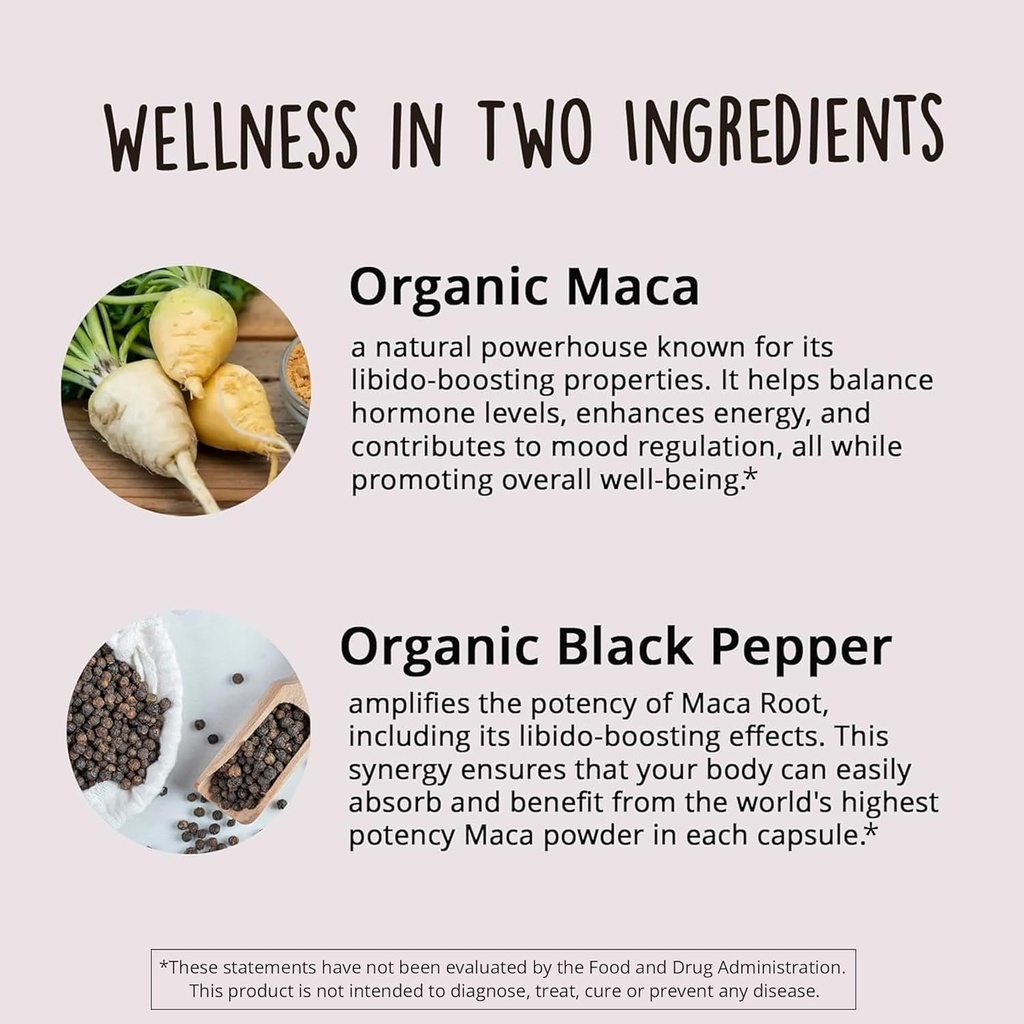 Happy Healthy Hippie Vaginal Probiotics for Women & Organic Maca Root Capsules 5