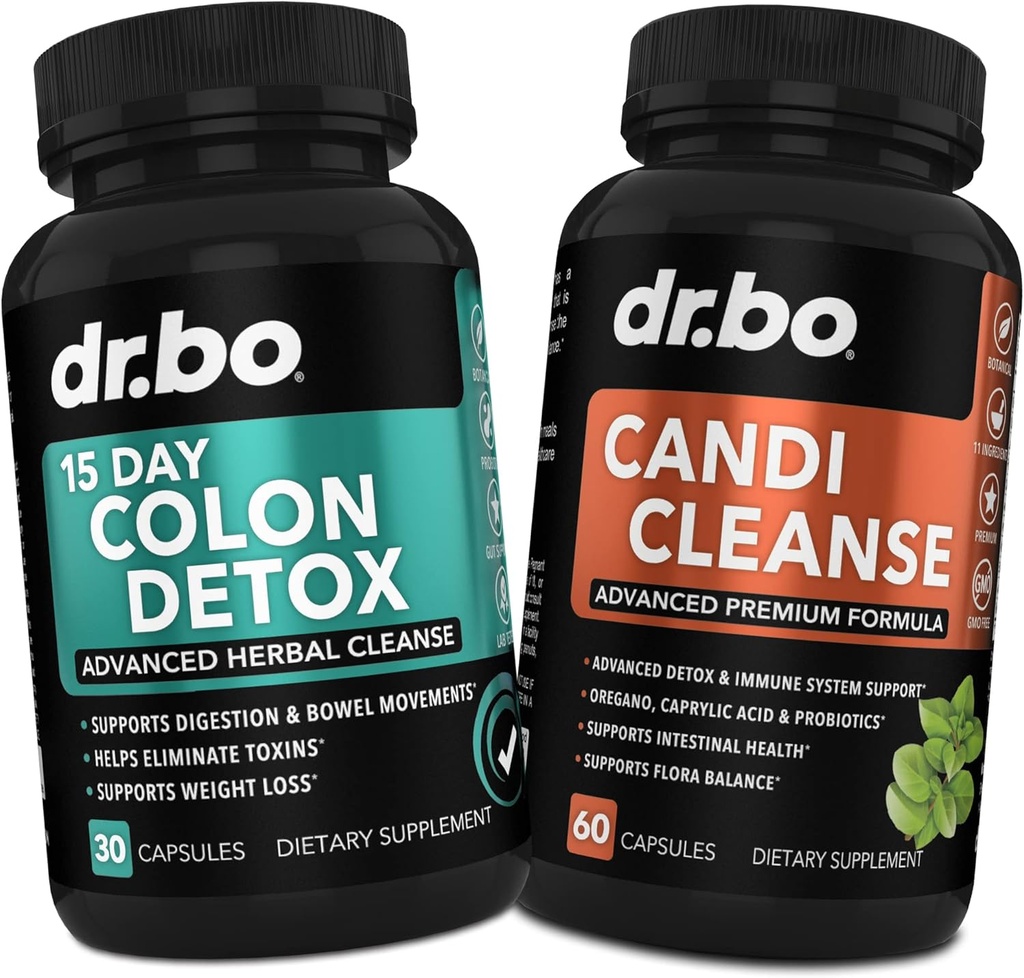 Colon Candi Cleanse Detox Support - Anti Overgrowth & 15 Day Intestinal Cleanse Pills & Probiotic - Balance Control & Fast Acting Natural Laxative for Constipation Relief - Bowel Movement Gut Health 2