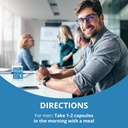 Multivitamin for Men with 38 Key Nutrients, B Complex, D3, A, C, Zinc, Magnesium, Calcium, Asian Ginseng, Ashwagandha, Turmeric for Bones, Muscle, Immunity | 60 Vegan Capsules | 1 Month Supply 4