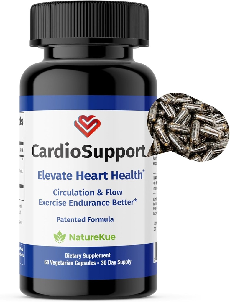 NatureKue CardioSupport | Heart Health Supplements | Enhance Exercise Endurance | Astragalus Extract | Herbal Supplements | 60 Vegetarian Capsules | 30-Day Supply 2