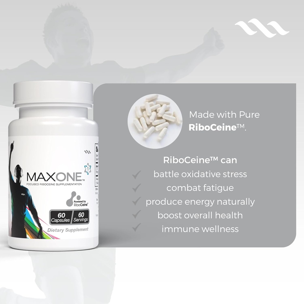 Max One, Focused Riboceine Supplementation, 60 Vegetable Capsules, 60 Servings 4