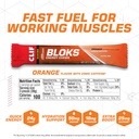 CLIF BLOKS - Orange Flavor with Caffeine - Energy Chews - Non-GMO - Plant Based - Fast Fuel for Cycling and Running - Quick Carbohydrates and Electrolytes - 2.12 oz. (18 Count) 3