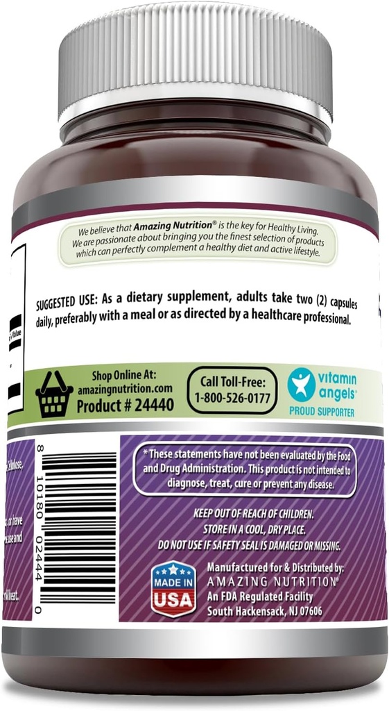 Amazing Formulas Glycine Supplement | 1000 Mg per Serving | 180 Capsules | Non-GMO | Gluten-Free | Made in USA 4