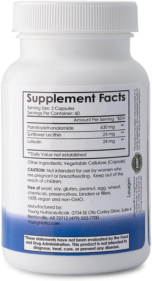 Mirica® - Pea (Palmitoylethanolamide) and Luteolin - Comfort Support - Supports Healthy Immune and Nervous Systems - 120 Capsules 3