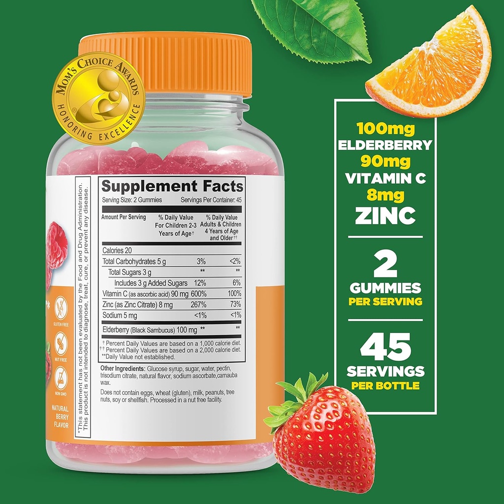 Lifeable Immune Support Kids + Calcium with Vitamin D Kids, Gummies Bundle - Great Tasting, Vitamin Supplement, Gluten Free, GMO Free, Chewable Gummy 3