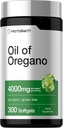 Horbäach Oregano Oil | 4000mg | 300 Softgel Capsules | Naturally Occurring Carvacrol Pills | Non-GMO and Gluten Free Extract Supplement 2