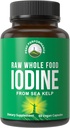 Raw Whole Food Iodine Supplement from Organic Kelp (Ascophyllum Nodosum) by Peak Performance. Potassium Iodide Support Tablets. for Metabolism, Energy, and Immune. 120 Vegan Capsules, Pills. 2