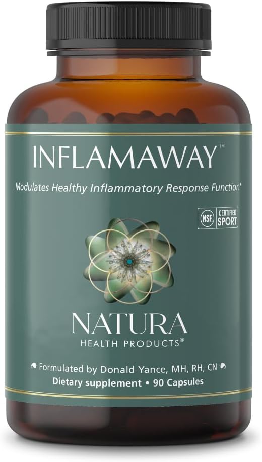 Natura Health Products InflamAway Supplement - Modulate a Healthy Inflammatory Response - Featuring Boswellia Serrata, Bromelain, Ginger, Black Pepper (BioPerine) and Chinese Skullcap (90 Capsules) 2
