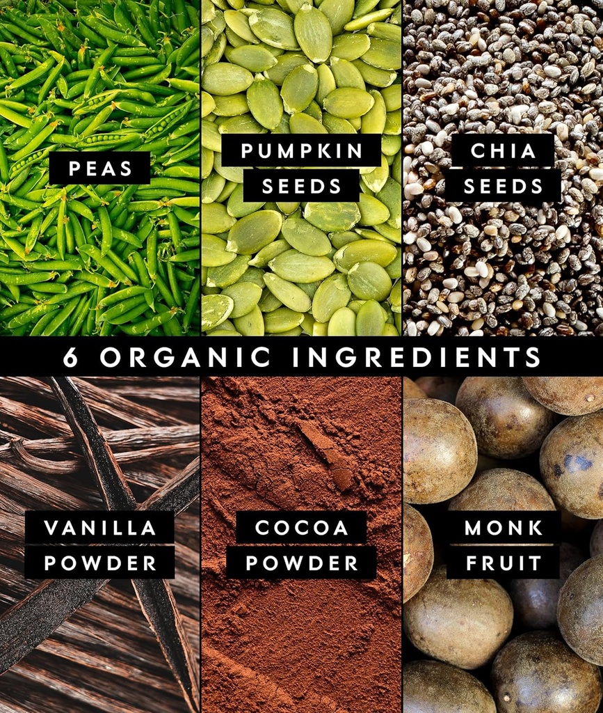 Truvani Vegan Pea Protein Powder | Chocolate | 20g Organic Plant Based Protein | Single Serving Travel Packets | 10 Servings | Keto | Gluten & Dairy Free | Low Carb | No Added Sugar 5