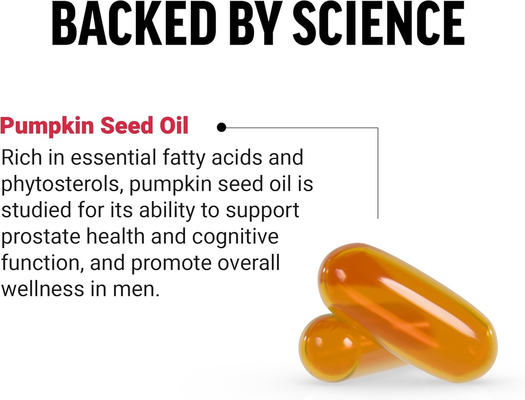 FORCE FACTOR Pumpkin Seed Oil Capsules, Phytosterols Supplement with Essential Fatty Acids, Made with Cold Pressed Pumpkin Oil, Premium Quality, Non-GMO, 100 Softgels 4