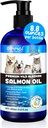 Alaskan Salmon Oil for Dogs & Cats (8.8 oz) - Pure Omega 3 Fish Oil with Omega 6 Fatty Acids, EPA & DHA - Anti-inflammation for Dogs Skin and Coat - Natural Pet Joint, Immune, Brian & Heart Supplement 2