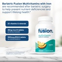 Bariatric Fusion Bariatric Multivitamin with Iron Complete Chewable | Tropical Flavor | Post Bariatric Vitamins for Gastric Bypass and Sleeve Gastrectomy | One Month Supply 6