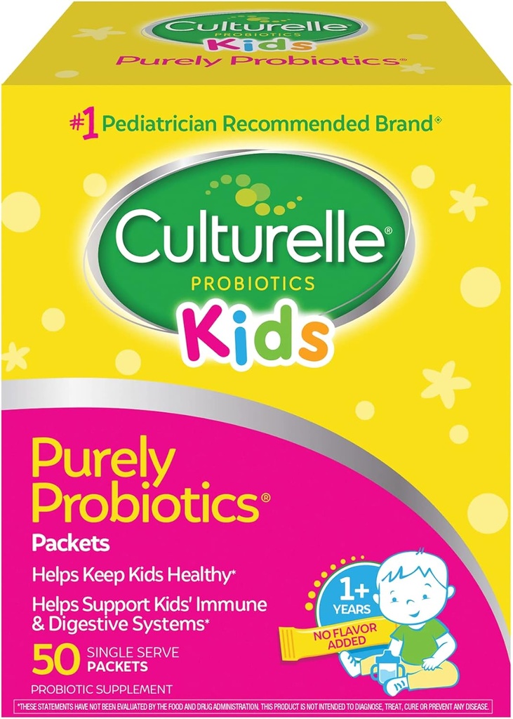 Culturelle Kids Purely Probiotics Packets Daily Supplement & Kids Chewable Daily Probiotic for Kids 3