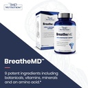 1MD Nutrition BreatheMD | Lung and Respiratory Support Supplement | Promotes a Healthy Immune System | with Elderberry, Chromium, and NAC | 60 Ct. 5