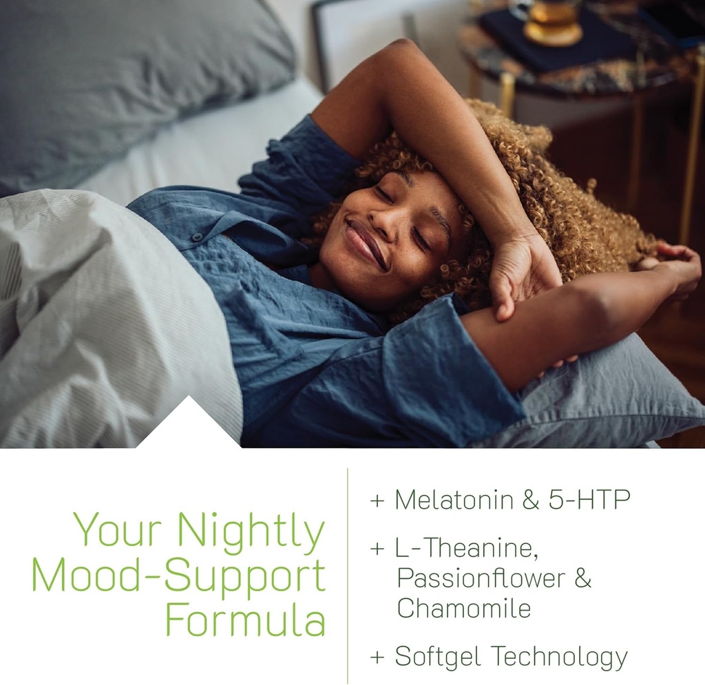 Irwin Naturals Good Mood Sleep PM - 54 Liquid Soft-Gels - with Melatonin and L-Theanine for Rest & Relaxation - 18 Total Servings 5