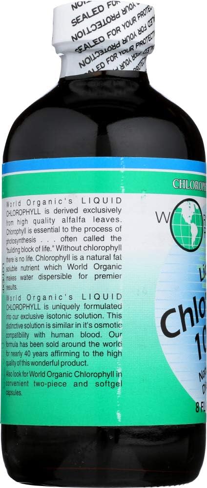 World Organics Chlorophyll, 100 mg, Liquid 8 FL Oz 3