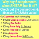 Bee Pollen Apigenin Citrus Bergamot Gummies w Organic Propolis Royal Jelly Honey Lemon Balm Extract, Supplement for Men Kids, Tincture Drops Powder Capsule Herb Capsules Supplements Alt, Pollan Polen 3