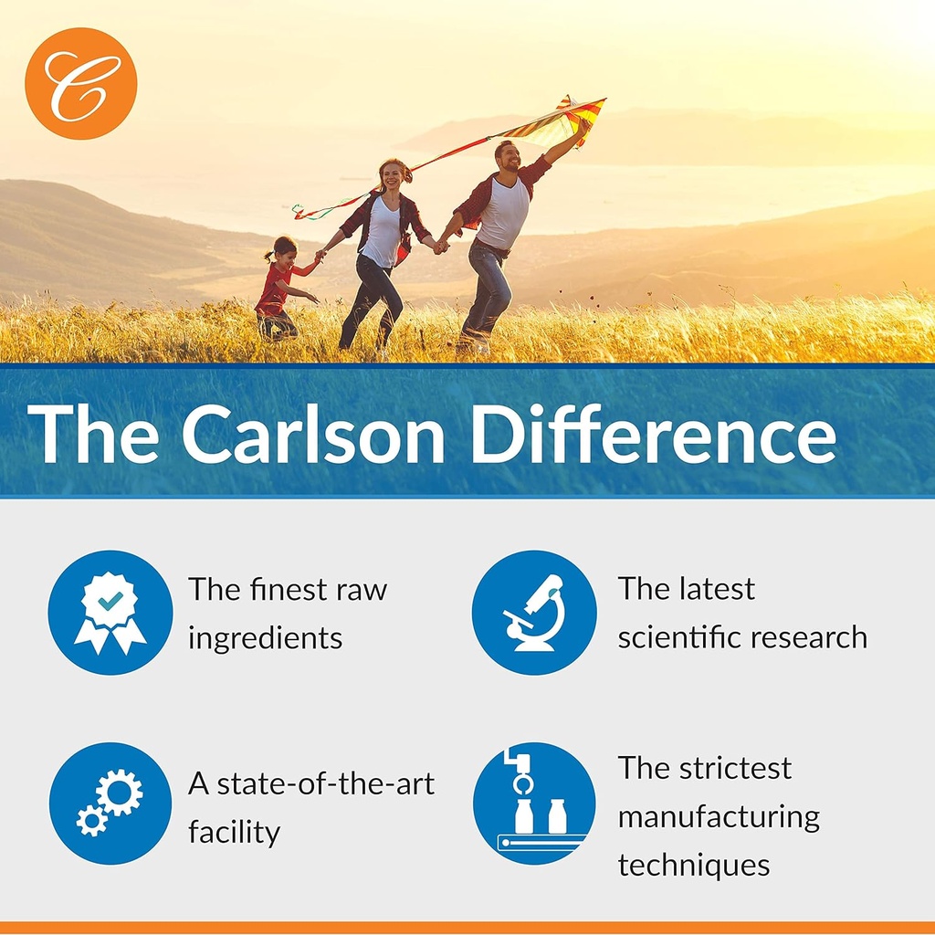 Carlson - Solar D Gems, Vitamin D3 and Omega-3 Supplement, 2000 IU Vitamin D3, 115 mg Omega-3s EPA and DHA, Vitamin D Fish Oil Capsule, Bone & Immune Health, Vitamin D Supplement, Lemon, 360 Softgels 5