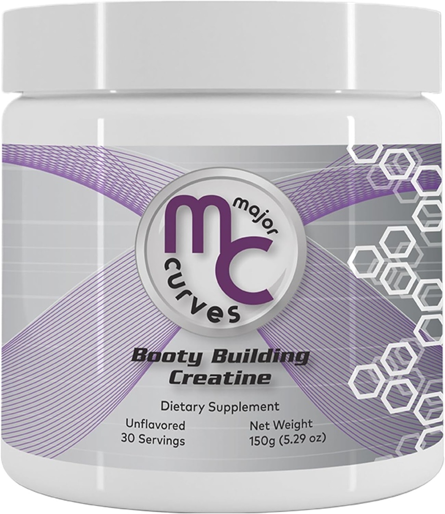 Booty Building Creatine Powder for Women - Micronized Monohydrate The One Sol ution for Maximum Absorption and Gains - Unflavored Perfect Peach Booty and Bum Builder 2