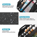 Damero Pill Bottle Organizer, Travel Medicine Bag Medication Organizer Storage for Pills Bottles and Medical Supplements, Black(Bag ONLY) 3