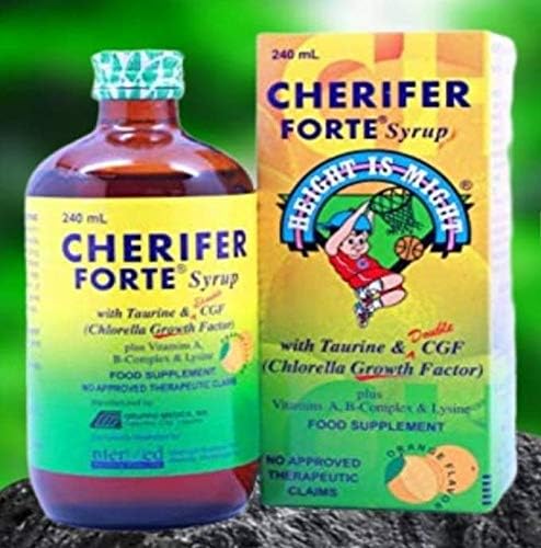 CHERIFER Forte Syrup with Taurine & Double Chlorella Growth Factor 240ml 3