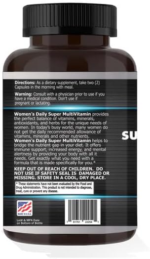 Women's Daily Super Multivitamin - 60 Capsules 4