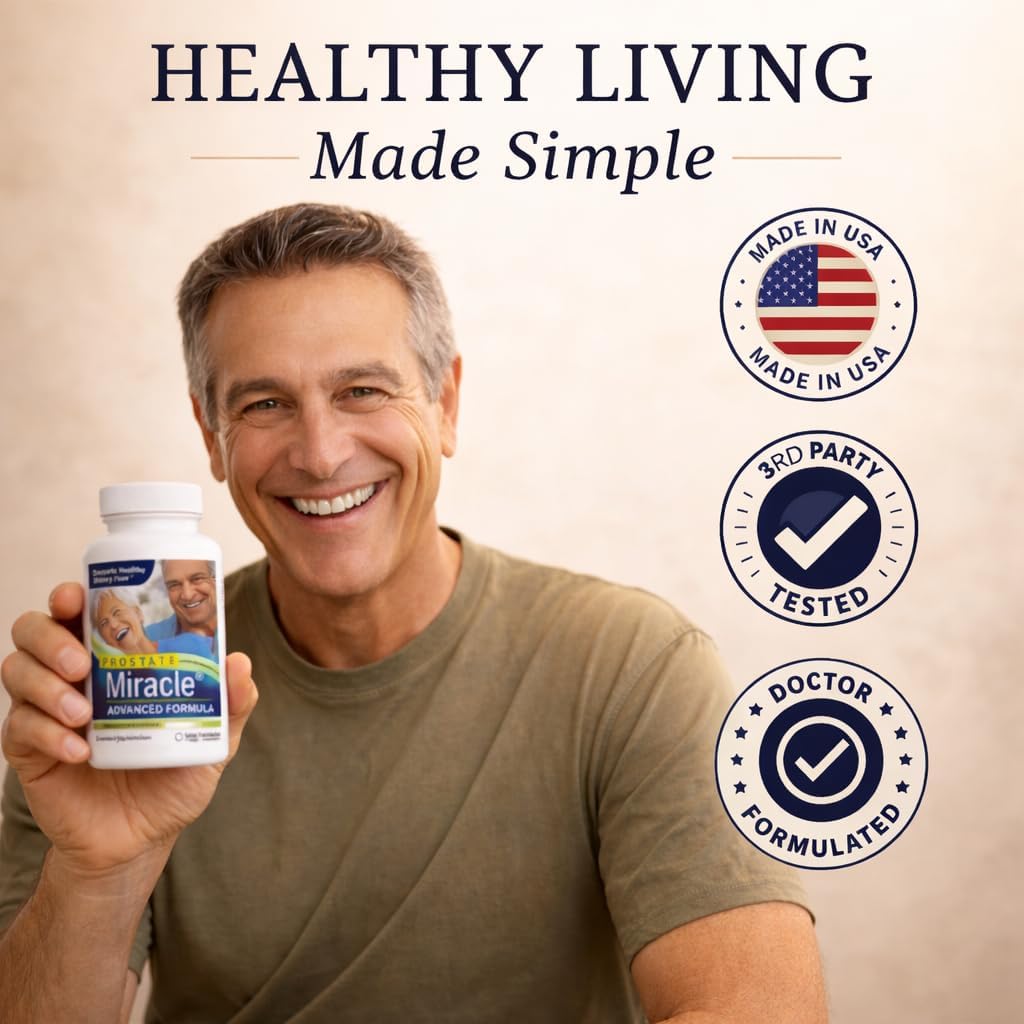 1 Pack of Prostate Miracle® Advanced Formula: with 600 mg of 80% beta sitoserol, derived from Pine (Soy-Free, Non GMO) 5