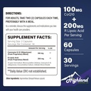 CoQ10 100mg + サービングあたりのR-液体の酸200mg、1か月の供給、5Xまで改善された吸収、中心の健康および認知健康-60カプセルのためのR-Lipoicの酸/CoQ10の補足