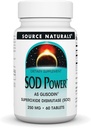 Source Naturals SOD Power As Glisodin Superoxide Dismutase Nutricosmetic Supplement 250mg - 60 Tablets