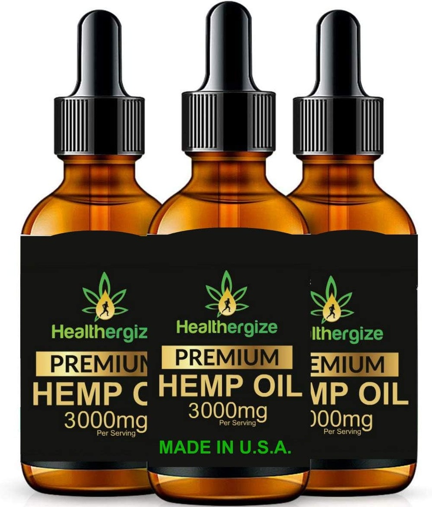 Hemp Oil Premium, Non-GMO, Unrefined with Full Flavor and Natural Benefits, for Calm, Sleep, Discomfort-Product of The USA