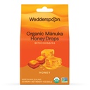 Wedderspoon Organic Manukaハニードロップ、ハニー&エキナセア、20カウント(パッケージ1) | 本物ニュージーランドハニー | ドライスロートに最適な治療法