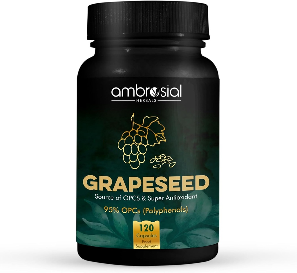 AMBROSIALは1-120カプセルのカプセルのカプセルのパックを Grapeseed